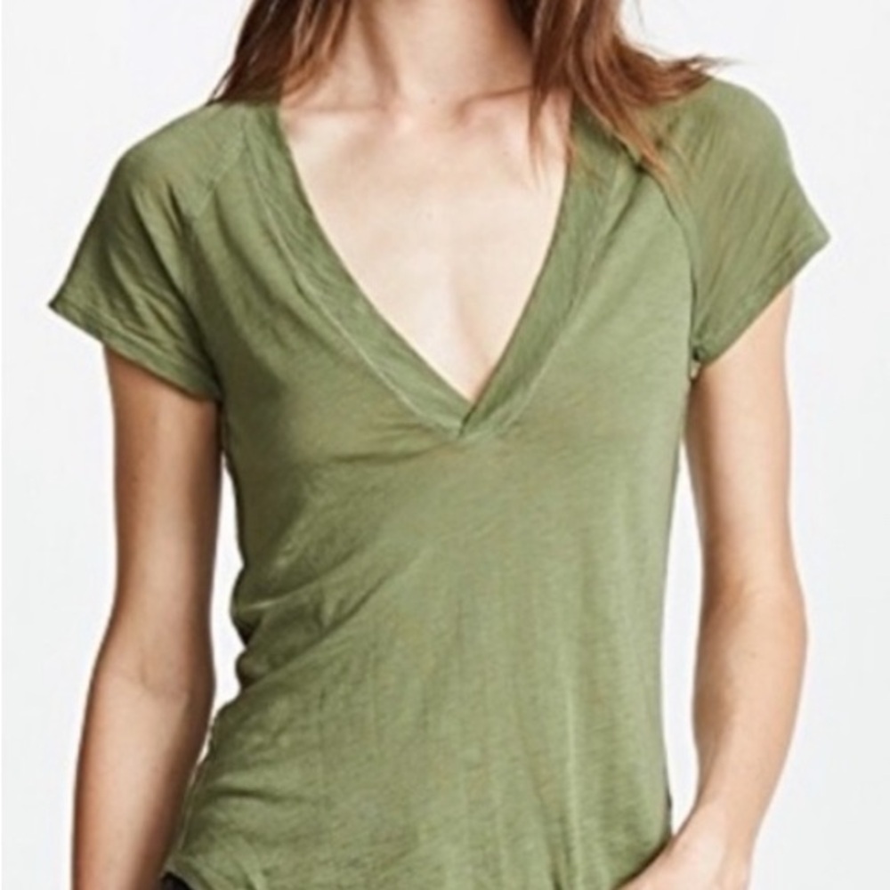 Free People We The Free V-Neck Clementine Tee
